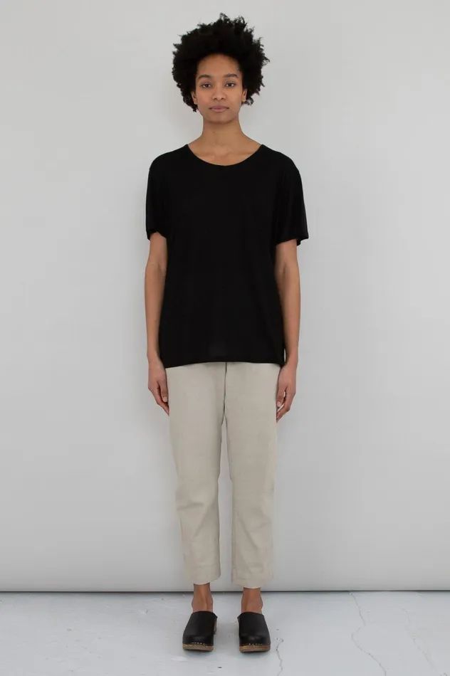 Folk Clothing Slouch TShirt 8211 Black Womens TShirts and Vests