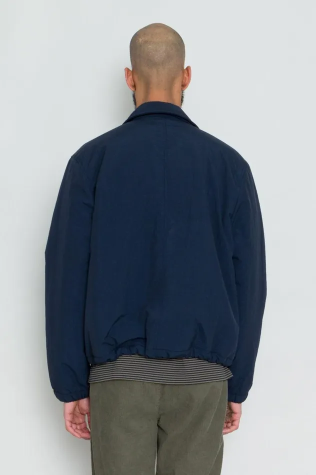 Folk Clothing Wadded Bomber 8211 Navy Ripstop Nylon Mens Outerwear