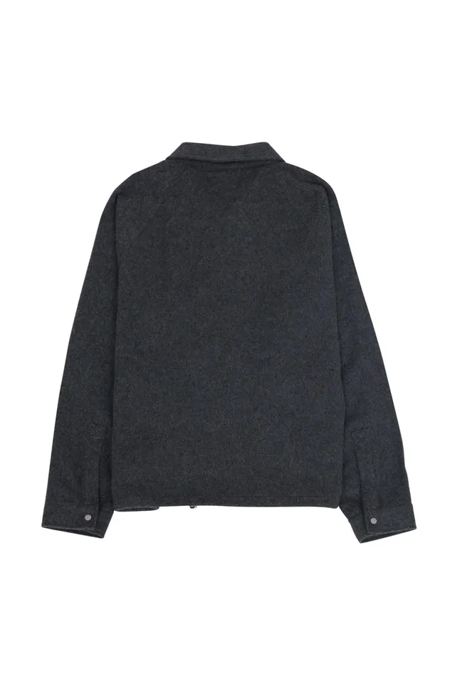 Folk Clothing Winter Cropped Coat 8211 Charcoal Wool Mens Outerwear