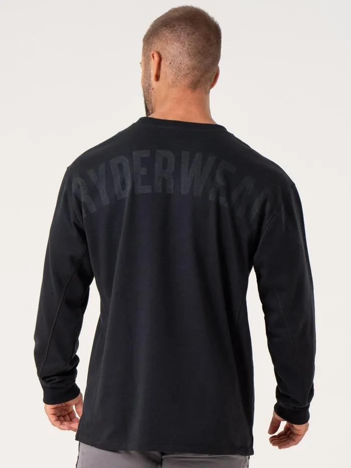 Force Crew Neck 8211 Black Men Ryderwear Tops