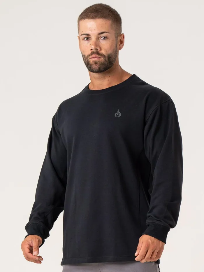 Force Crew Neck 8211 Black Men Ryderwear Tops