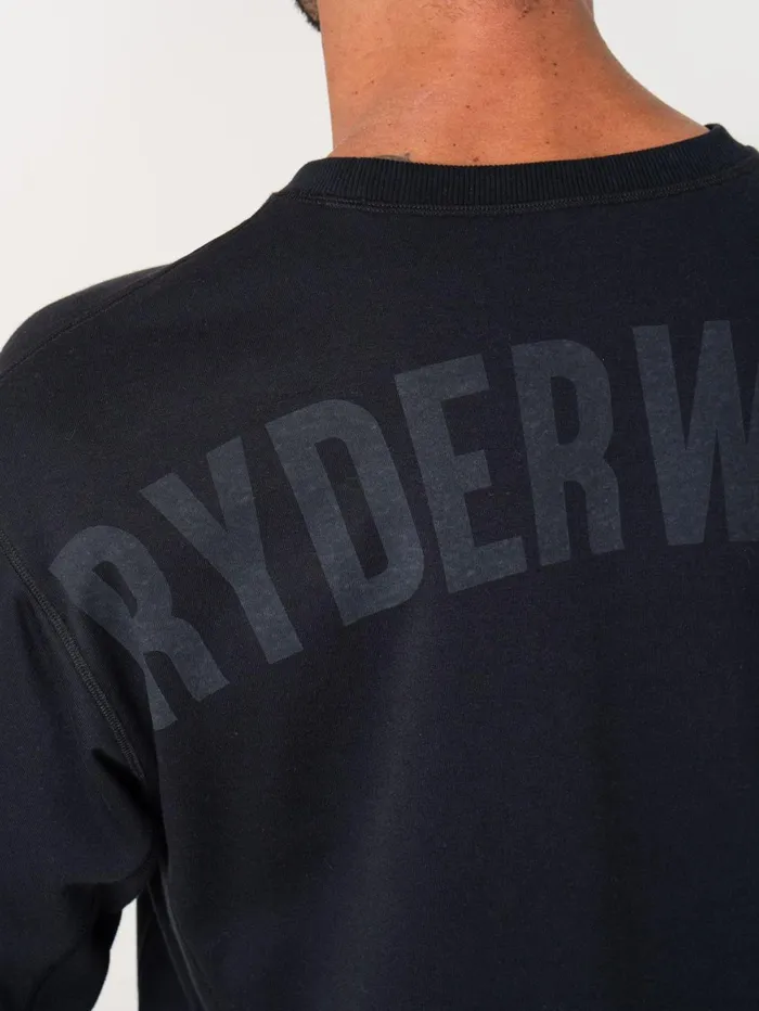 Force Crew Neck 8211 Black Men Ryderwear Tops