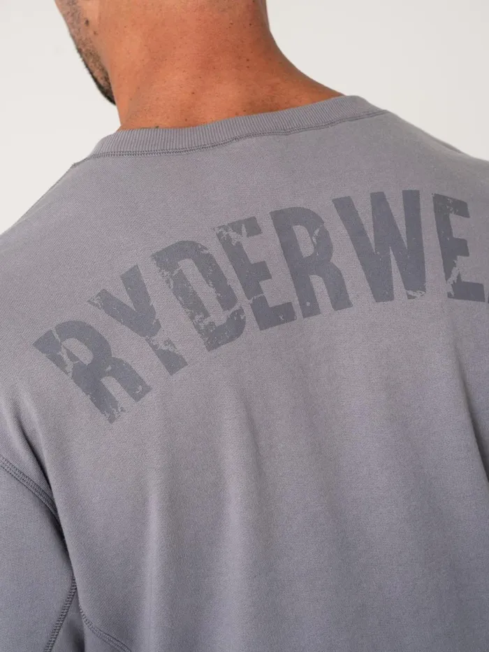 Force Crew Neck 8211 Charcoal Men Ryderwear Tops