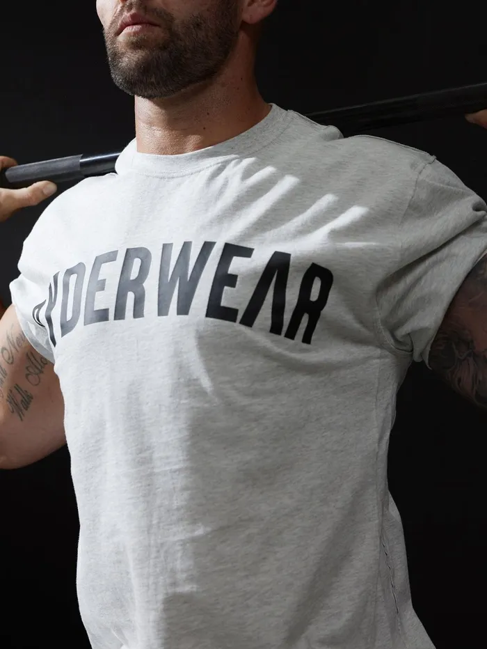 Force Oversized TShirt 8211 Chalk Grey Marl Men Ryderwear Tops