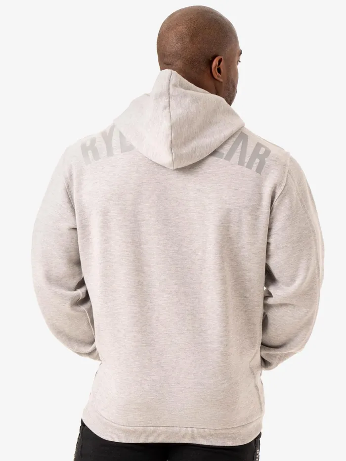 Force Pullover Hoodie 8211 Grey Marl Men Ryderwear Sweaters and Hoodies