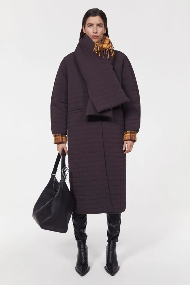 Gent Long Coat Dark Brown Women Rodebjer Outerwear