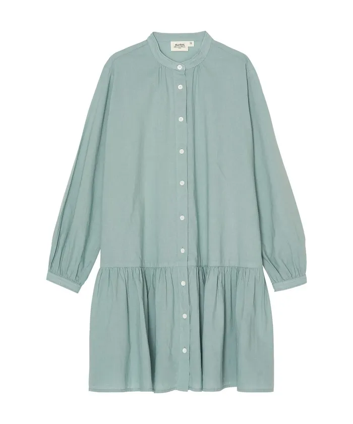 Girls Hartford Clothing Eucalyptus Razzia Cotton Voile Dress