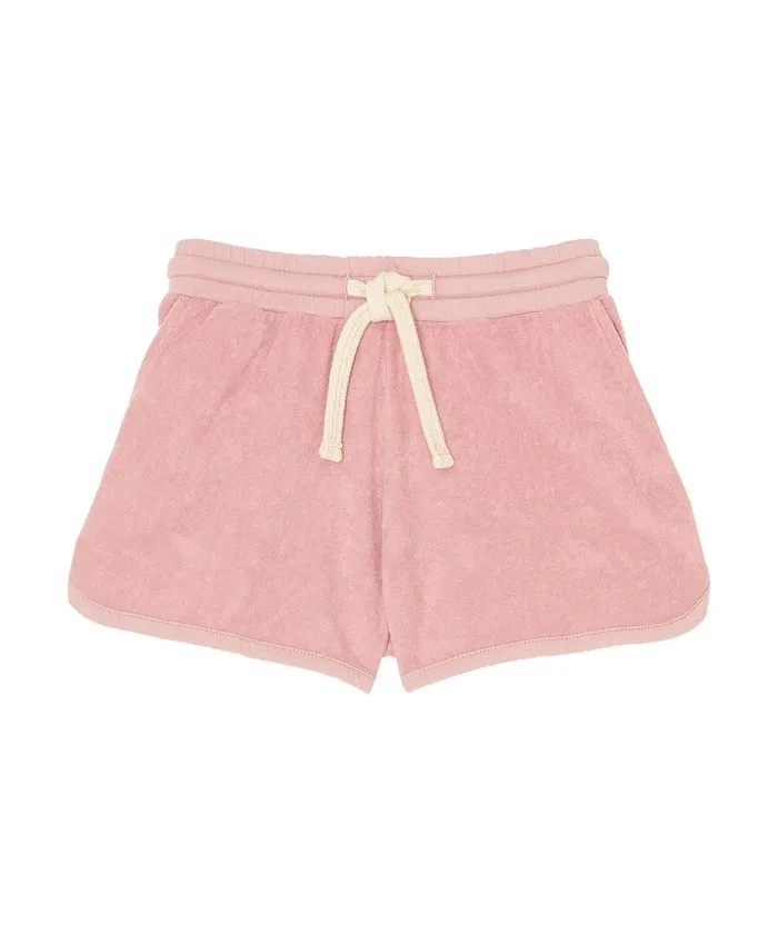 Girls Hartford Clothing Pink Towelling Fleece Titus Shorts