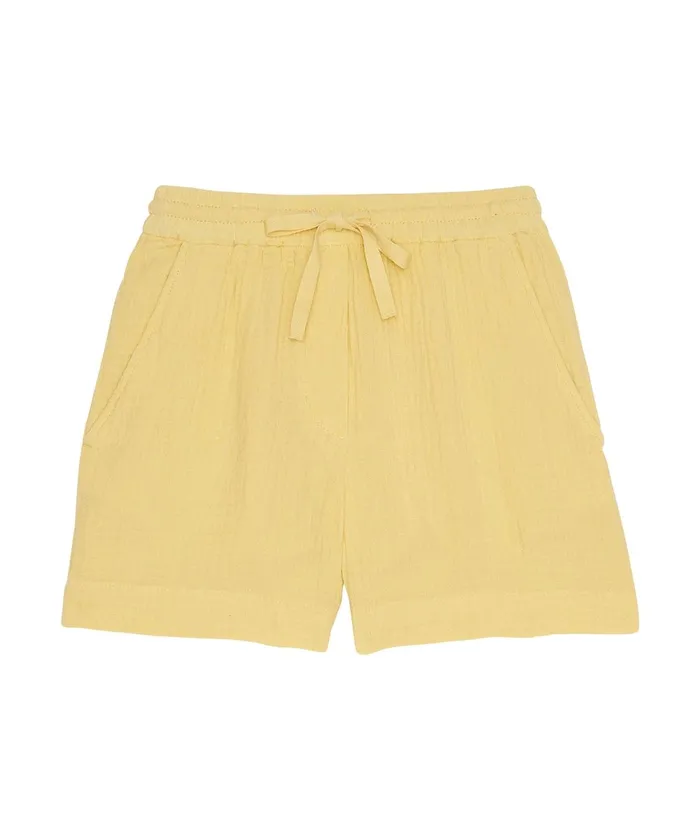 Girls Hartford Clothing Still Shorts In Double Cotton Gauze Lemon