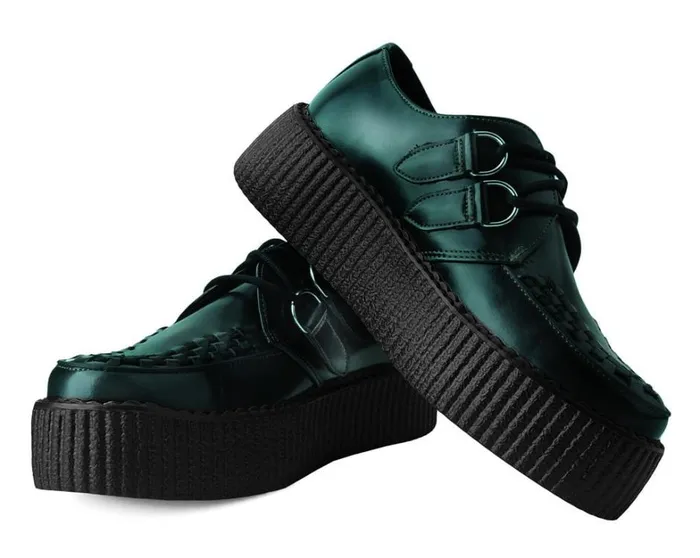 Green RubOff Mondo Creeper Men TUK Shoes Vegan Green RubOff Mondo Creeper Men TUK Shoes Vegan