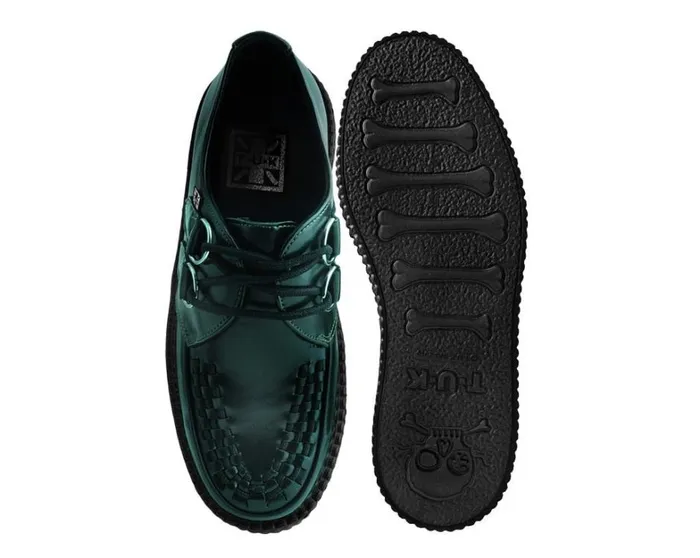 Green RubOff Mondo Creeper Men TUK Shoes Vegan Green RubOff Mondo Creeper Men TUK Shoes Vegan
