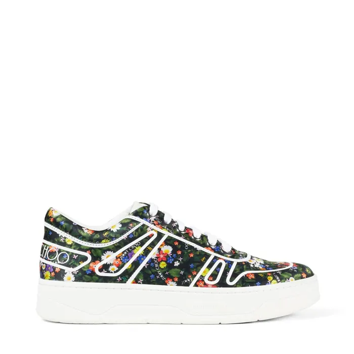 HawaiiF Multicolour DitsyPrint Nylon LaceUp Trainers X Multi Women JIMMY CHOO Sneakers HawaiiF Multicolour DitsyPrint Nylon LaceUp Trainers X Multi Women JIMMY CHOO Sneakers