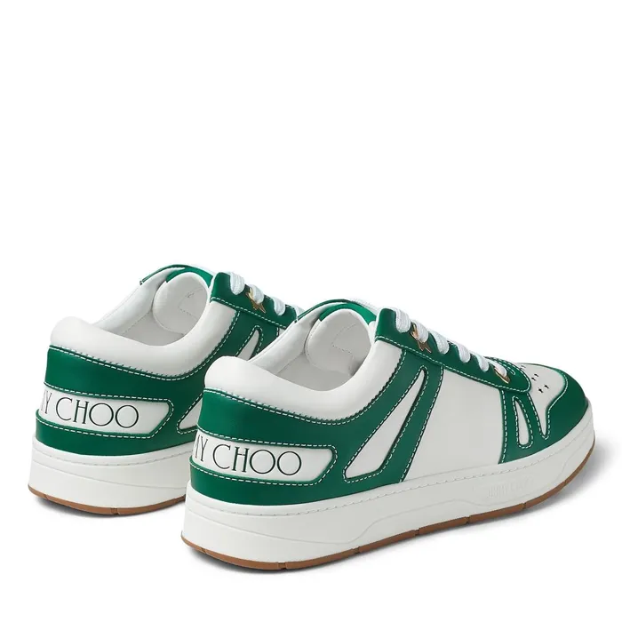 HawaiiM White And Dark Moss Vanchetta LaceUp Sneakers X Whitedark Moss Men JIMMY CHOO Casual Shoes