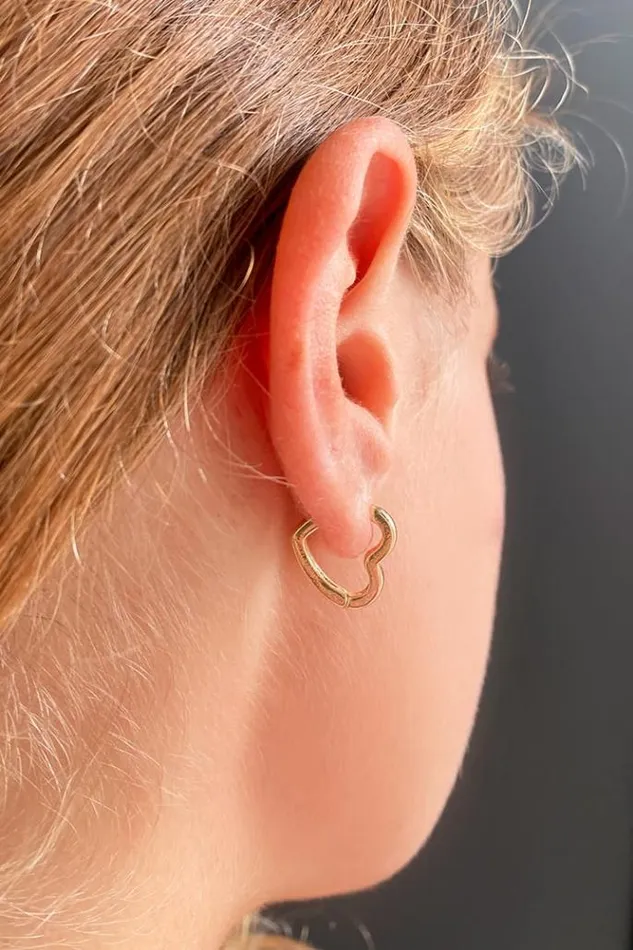 Heart Earrings Women Subdued Accessories