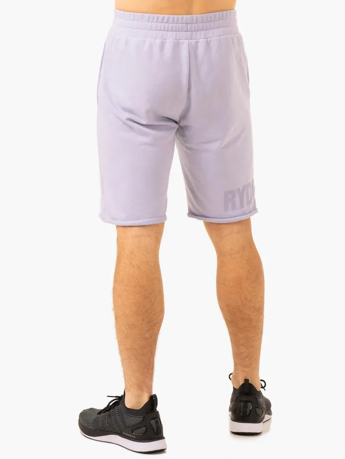 Heritage Fleece Track Shorts 8211 Lavender Men Ryderwear Gym Shorts