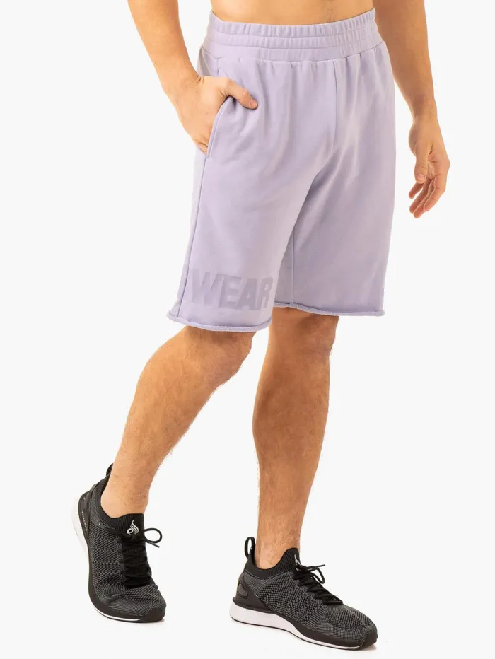 Heritage Fleece Track Shorts 8211 Lavender Men Ryderwear Gym Shorts