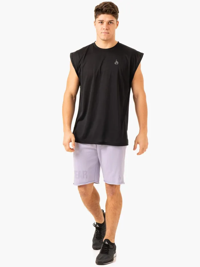 Heritage Fleece Track Shorts 8211 Lavender Men Ryderwear Gym Shorts