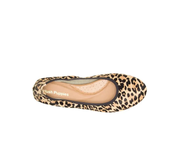 Hush Puppies Flats and SlipOns Chaste Ballet Leopard Calf Hair 8211 Women Hush Puppies Flats and SlipOns Chaste Ballet Leopard Calf Hair 8211 Women