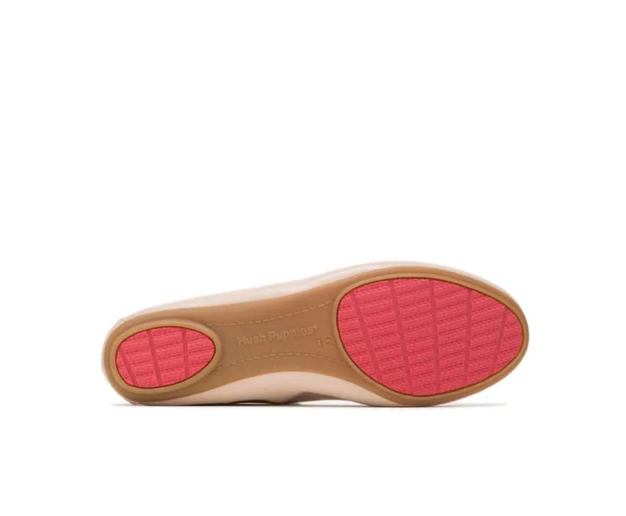 Hush Puppies Flats and SlipOns Chaste Ballet Nude Leather 8211 Women Hush Puppies Flats and SlipOns Chaste Ballet Nude Leather 8211 Women