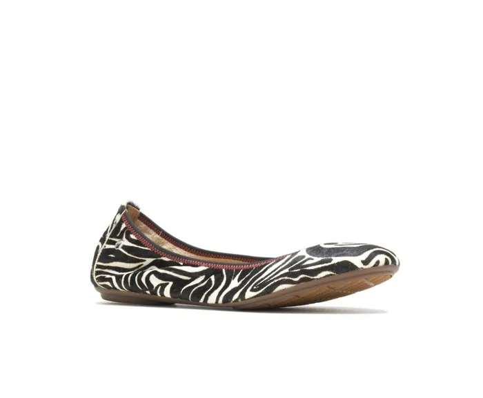 Hush Puppies Flats and SlipOns Chaste Ballet Zebra Calf Hair 8211 Women