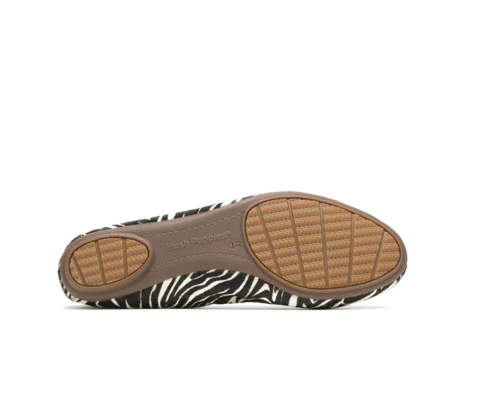Hush Puppies Flats and SlipOns Chaste Ballet Zebra Calf Hair 8211 Women