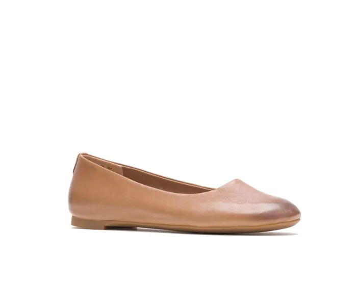 Hush Puppies Flats and SlipOns Kendal Ballet Perfect Fit Tan Leather 8211 Women Hush Puppies Flats and SlipOns Kendal Ballet Perfect Fit Tan Leather 8211 Women