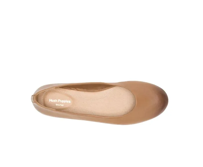 Hush Puppies Flats and SlipOns Kendal Ballet Perfect Fit Tan Leather 8211 Women Hush Puppies Flats and SlipOns Kendal Ballet Perfect Fit Tan Leather 8211 Women