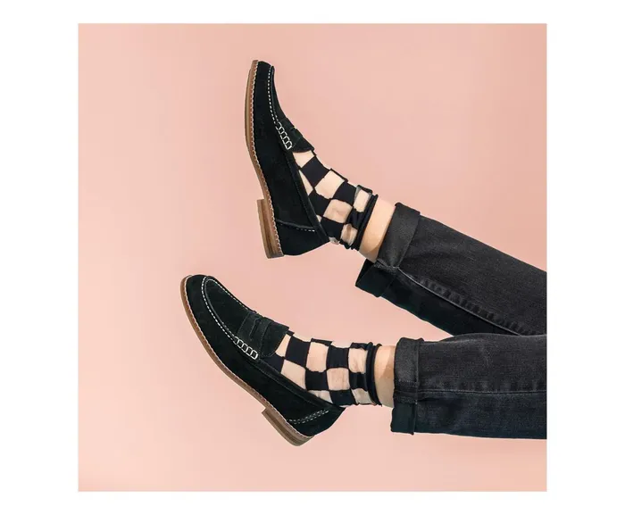 Hush Puppies Flats and SlipOns Wren Loafer Black Suede 8211 Women