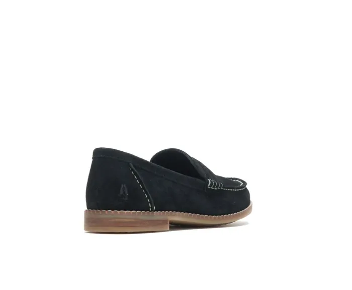 Hush Puppies Flats and SlipOns Wren Loafer Black Suede 8211 Women
