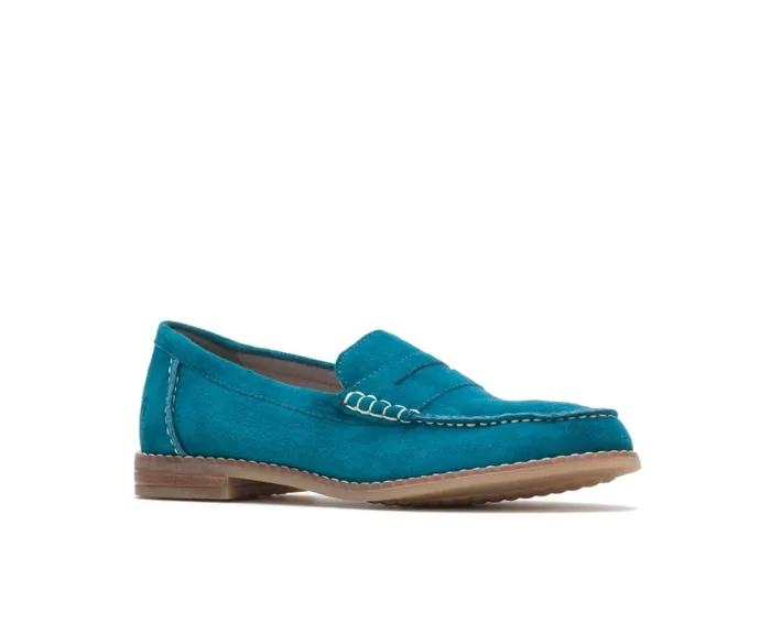 Hush Puppies Flats and SlipOns Wren Loafer Corsair Suede 8211 Women