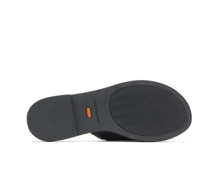 Hush Puppies Sandals Lexi Slide Black Leather 8211 Women