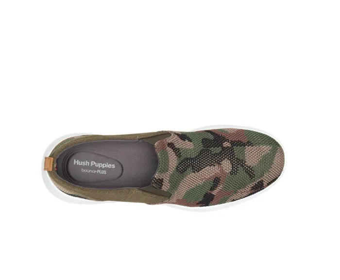 Hush Puppies Sneakers Cooper SlipOn Olive Camo Knit 8211 Men Hush Puppies Sneakers Cooper SlipOn Olive Camo Knit 8211 Men