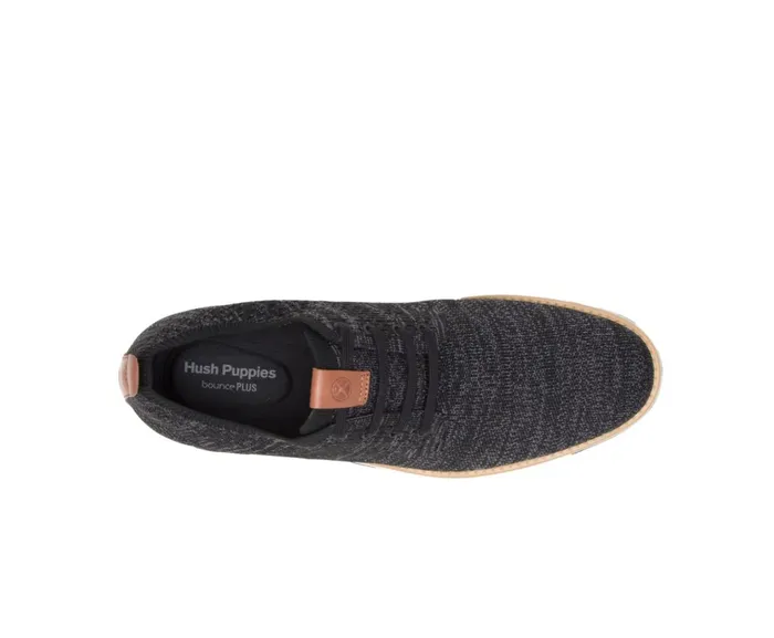 Hush Puppies Sneakers Expert Knit Plain Toe Oxford Black Textile 8211 Men