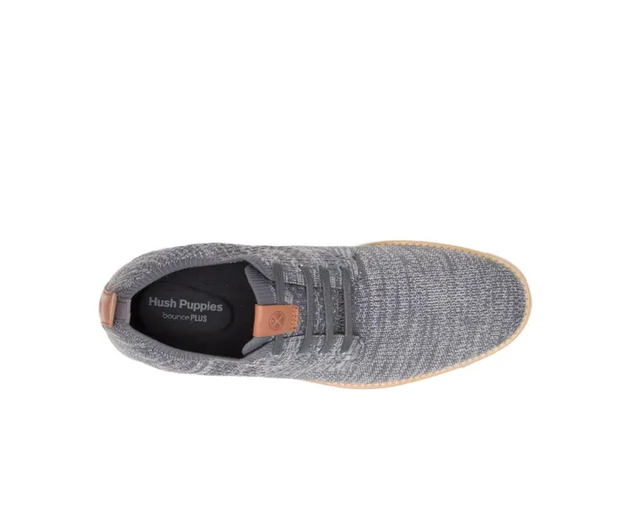 Hush Puppies Sneakers Expert Knit Plain Toe Oxford Grey Textile 8211 Men