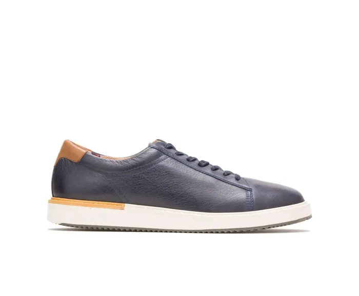 Hush Puppies Sneakers Heath Sneaker Navy Leather 8211 Men