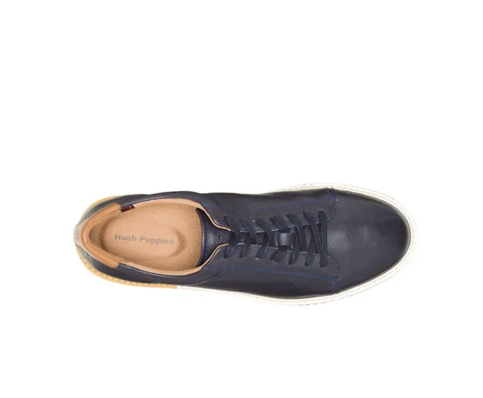Hush Puppies Sneakers Heath Sneaker Navy Leather 8211 Men Hush Puppies Sneakers Heath Sneaker Navy Leather 8211 Men