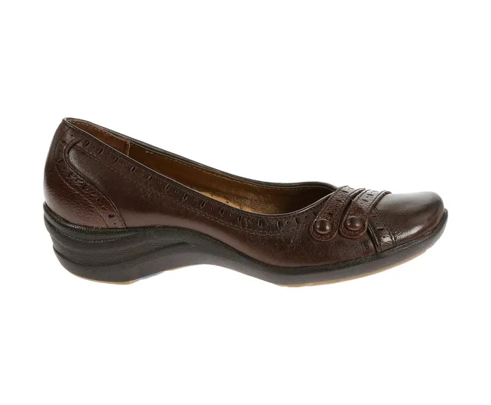 Hush Puppies Walking Shoes Burlesque Dark Brown Leather 8211 Women