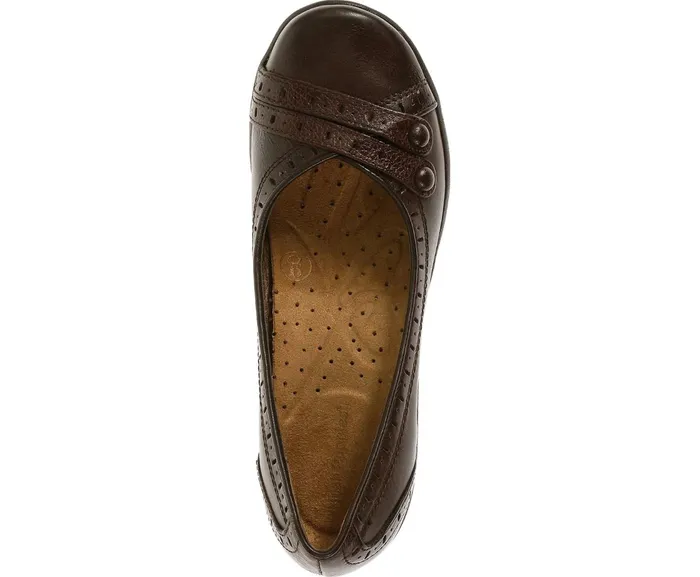 Hush Puppies Walking Shoes Burlesque Dark Brown Leather 8211 Women