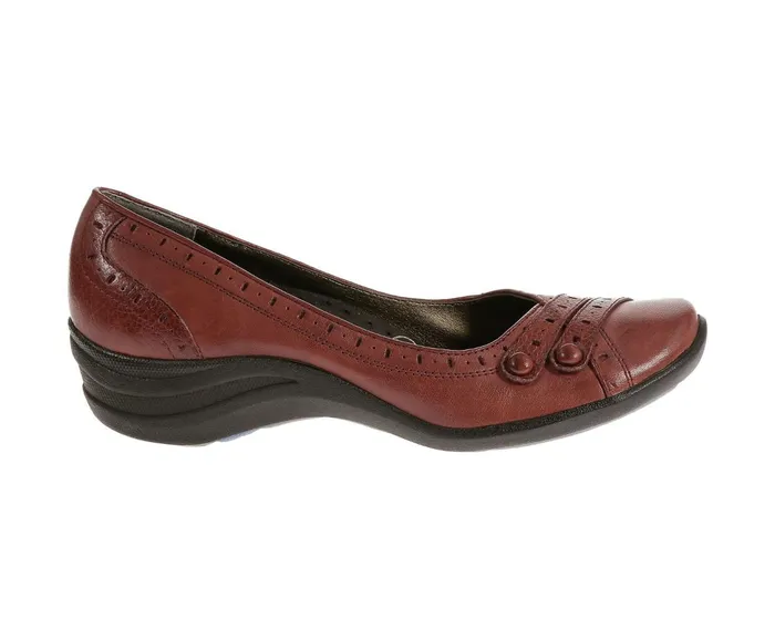 Hush Puppies Walking Shoes Burlesque Dark Red Leather 8211 Women