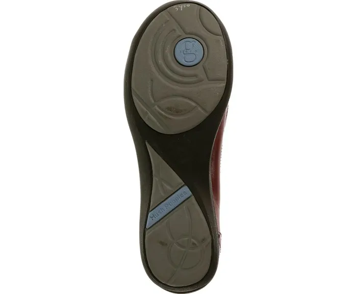Hush Puppies Walking Shoes Burlesque Dark Red Leather 8211 Women