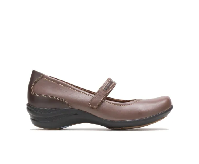Hush Puppies Walking Shoes Epic Mary Jane Dark Brown Leather 8211 Women
