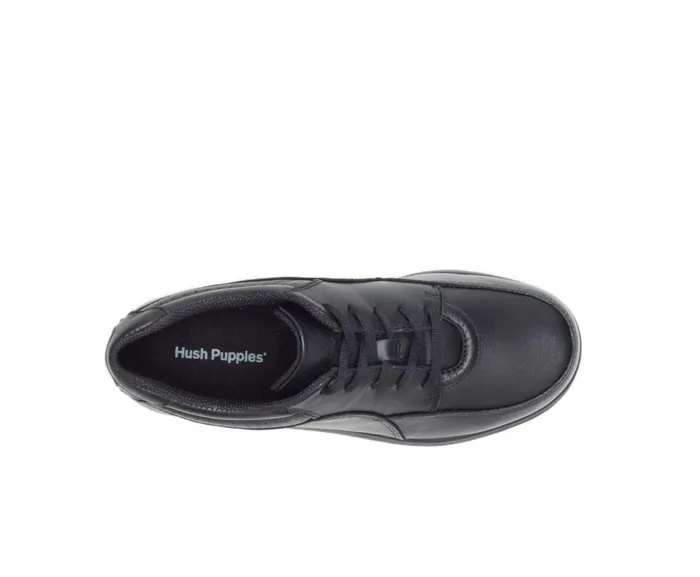 Hush Puppies Walking Shoes Power Walker Black Leather 8211 Women
