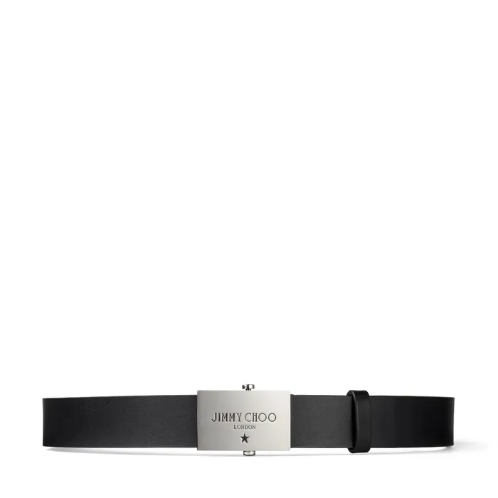 Hyden Black Calf Leather Belt Black Men JIMMY CHOO Belts