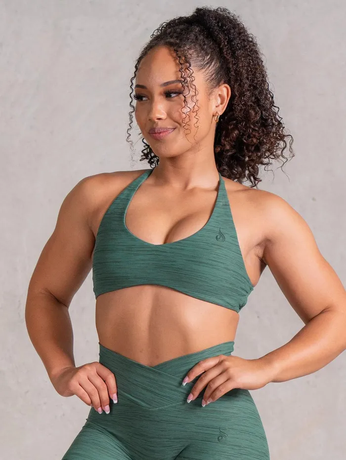 Icon Sports Crop 8211 Fern Marl Women Ryderwear Tops