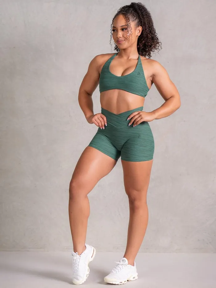 Icon Sports Crop 8211 Fern Marl Women Ryderwear Tops