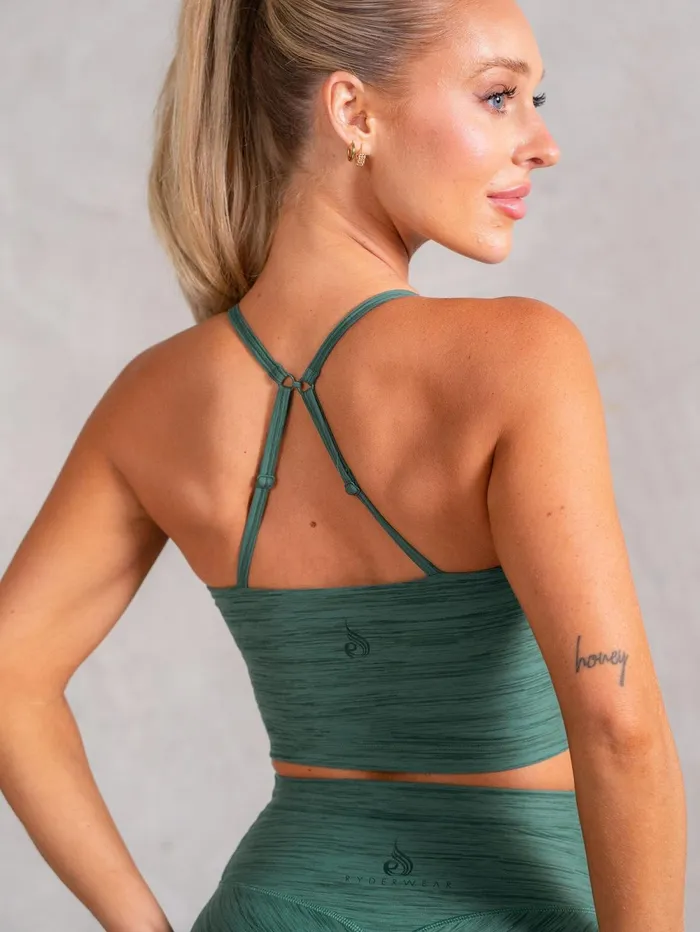 Icon Tank Bra 8211 Fern Marl Women Ryderwear Tops