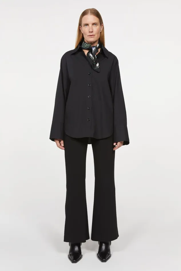 Imola Oversize Shirt Black Women Rodebjer Shirts and Blouses
