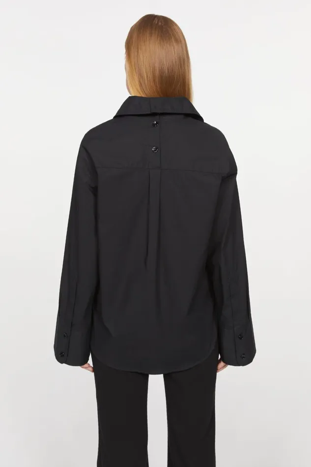 Imola Oversize Shirt Black Women Rodebjer Shirts and Blouses