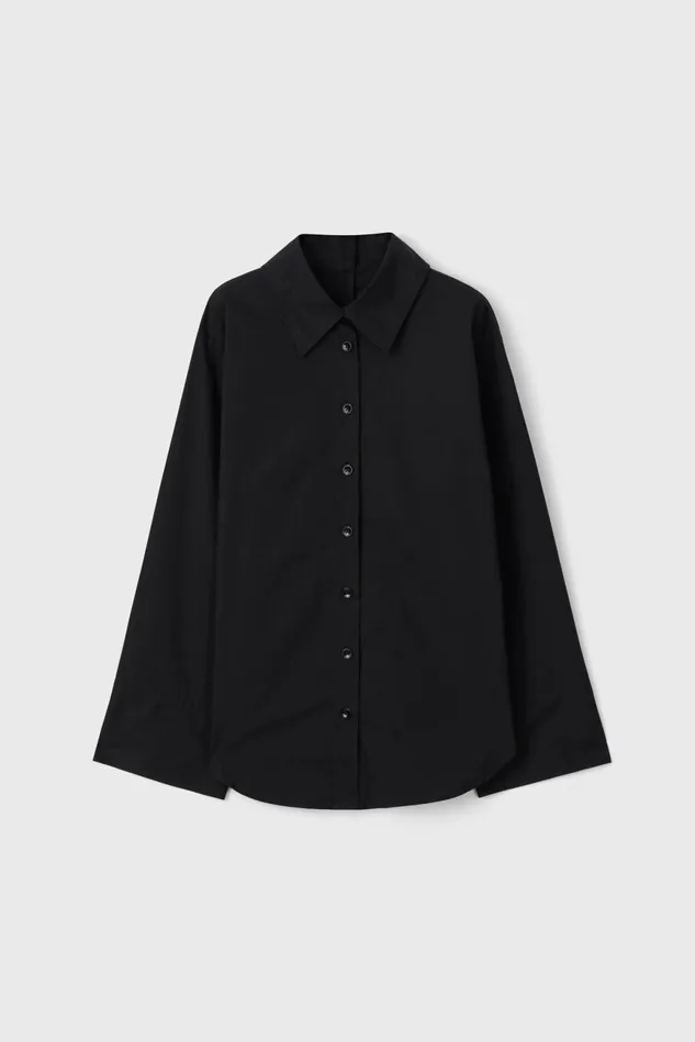 Imola Oversize Shirt Black Women Rodebjer Shirts and Blouses