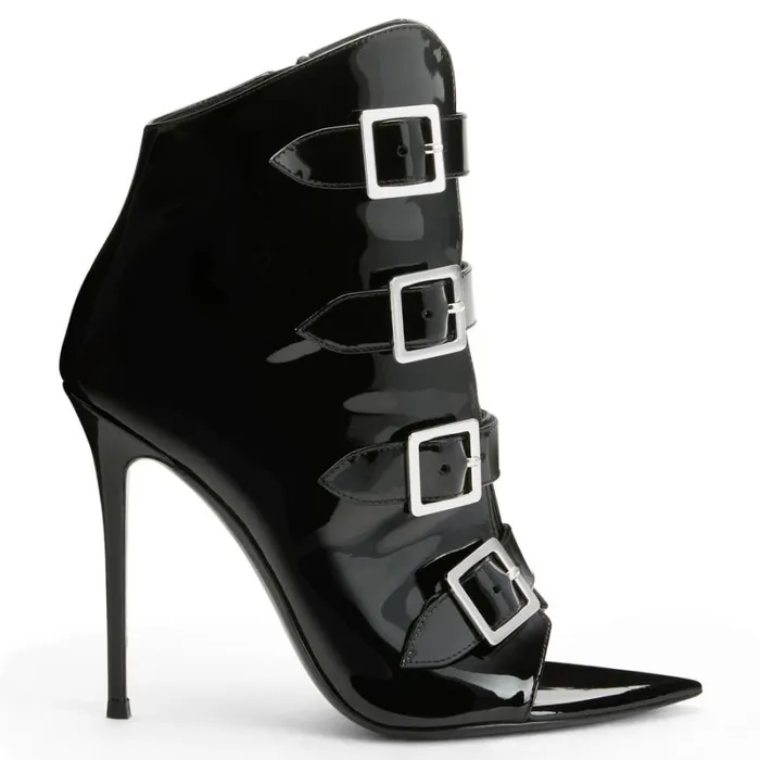 Intriigo Buckle Black Women Giuseppe Zanotti Boots
